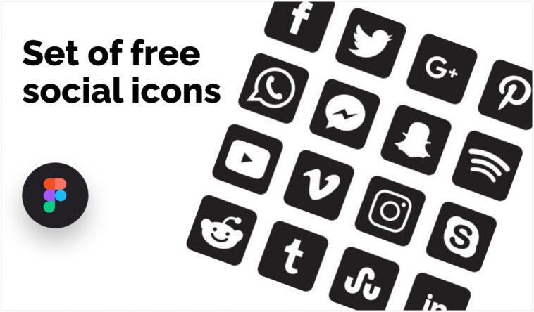 Free Figma Social Icon Set Free Figma Xd Sketch Ui Design File