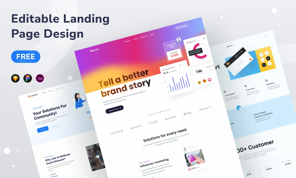 Free Landing Page Design By