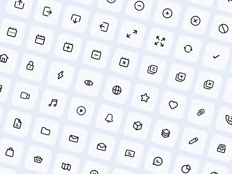 81 Mini Essential Icons Sketch Resource