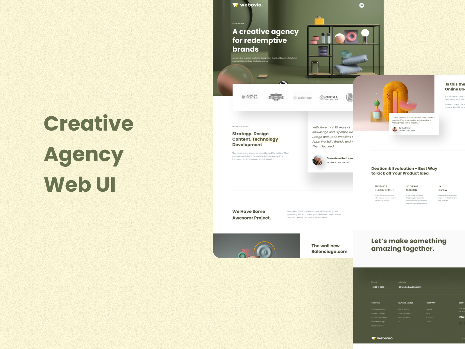 Creative Agency Sketch and Figma Website Template