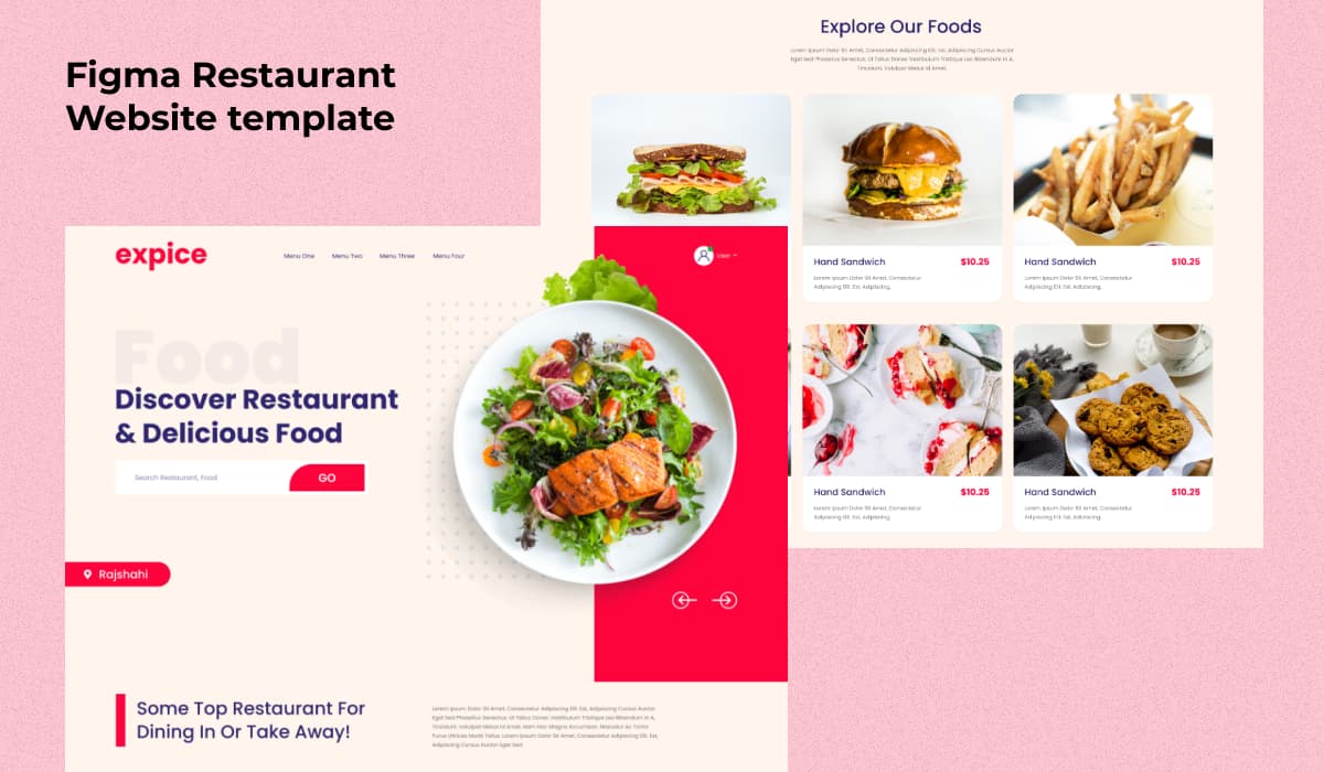 Figma Restaurant Website Template