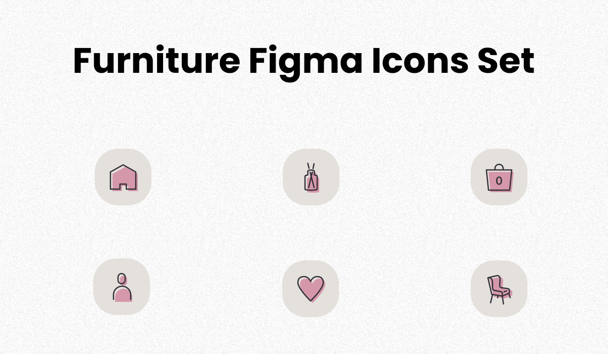 Furniture Icon Set for Figma