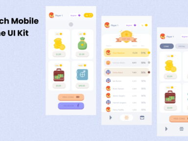 Blogging Mobile UI kit Template For Figma - UI UX SOURCE