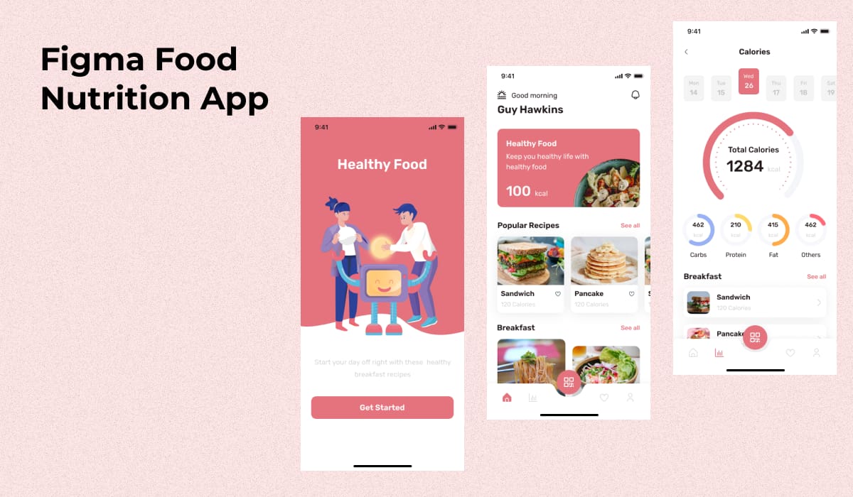 Food Nutrition App Template For Figma