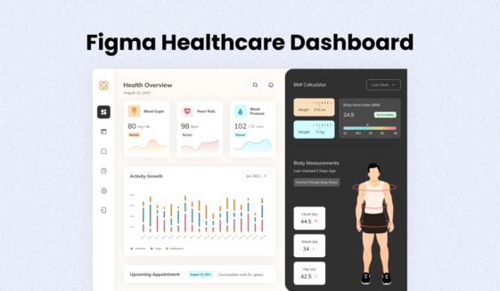 Healthcare Dashboard UI Kit For Figma - Freebies