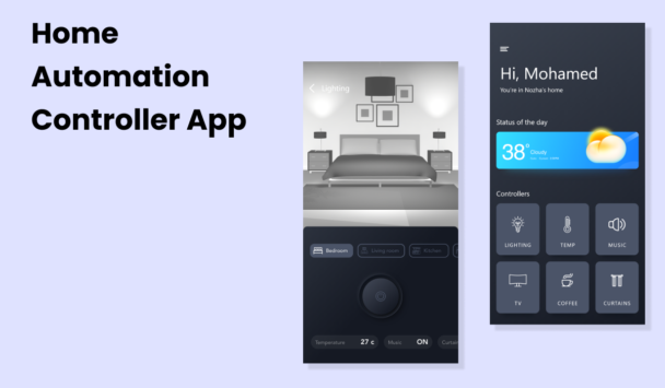 Home Automation Controller App UI For Sketch Template