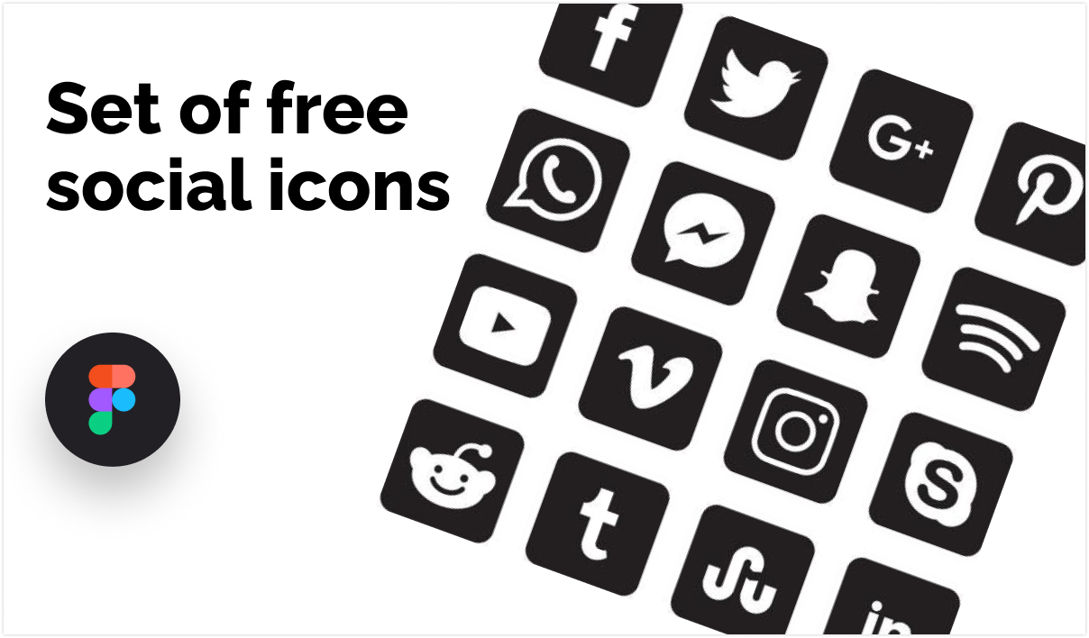 Free Figma Social Icon Set