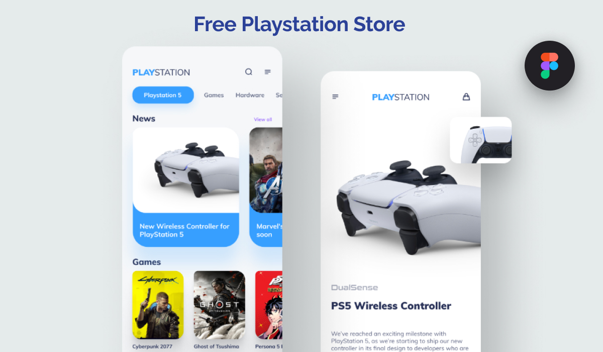 PlayStation Store Figma concept design