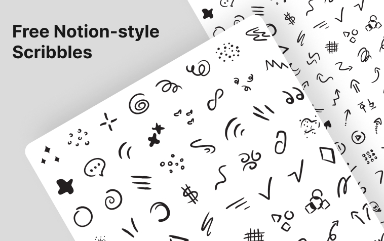Free Notion-style Scribbles Icons Figma File