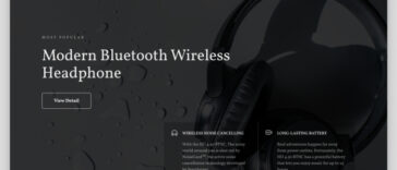 Headphone Landing Page