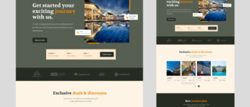 Hotel and Travel Website UI
