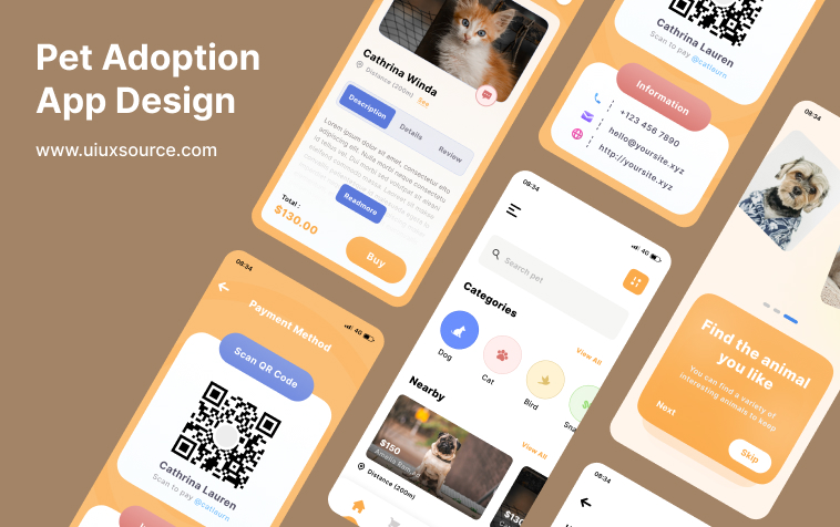 Pet Adoption App UI Design Figma